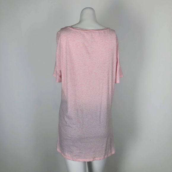 Lululemon Twist Tee Heathered Barely Pink Top - Picture 7 of 7